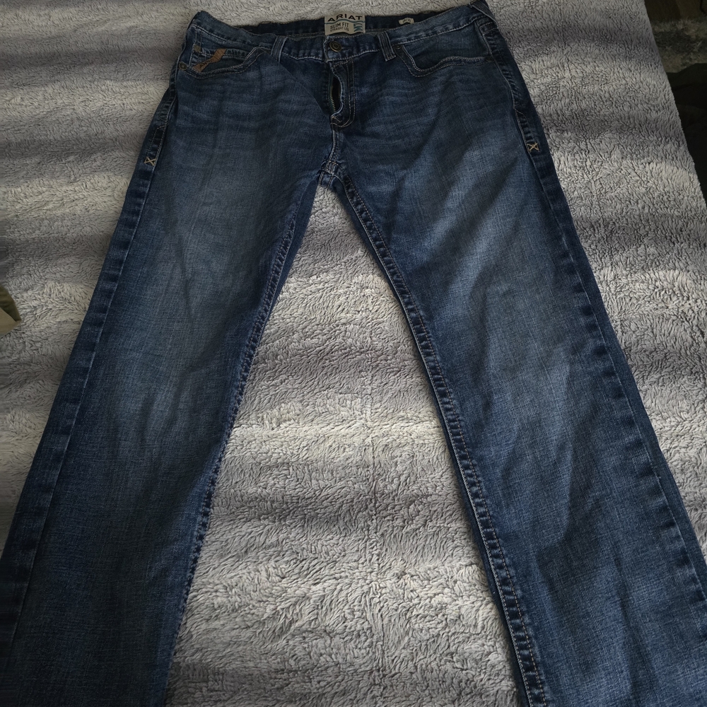 Ariat Men's Dark Blue Straight Jeans